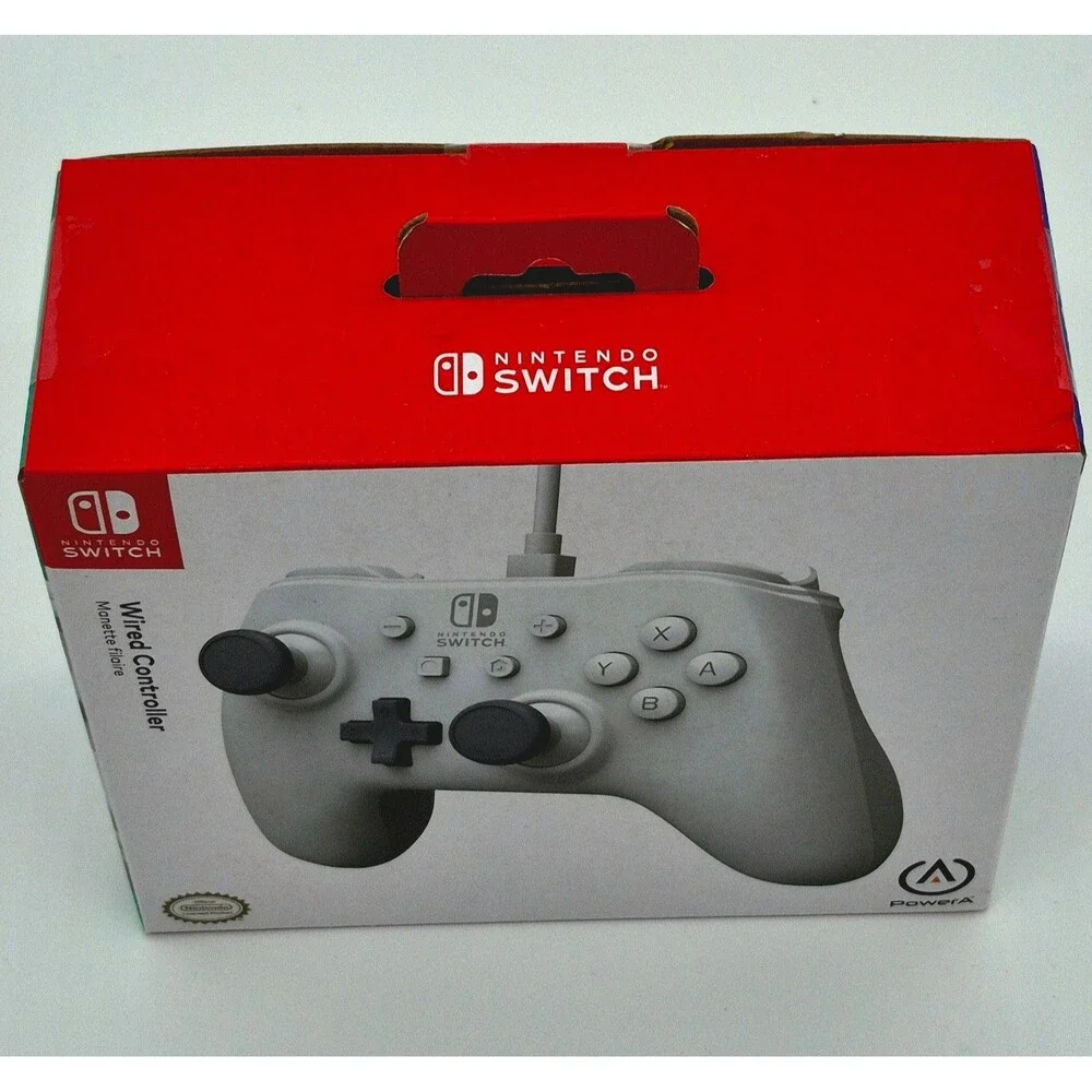 PowerA Wired Controller Nintendo Switch White NEW 2 Pack Bundle